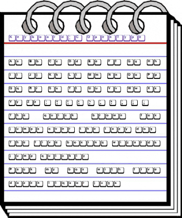 Keyboard1C Regular animated font preview