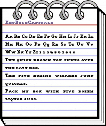 KeyBoldCapitals Regular animated font preview KeyBoldCapitals Regular animated font preview