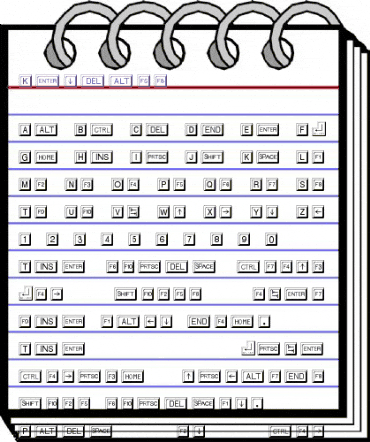 Keycaps Regular animated font preview Keycaps Regular animated font preview