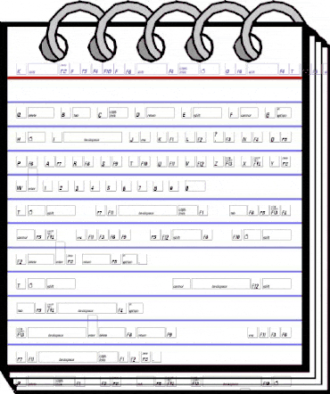 KeyFontFrench Regular animated font preview KeyFontFrench Regular animated font preview