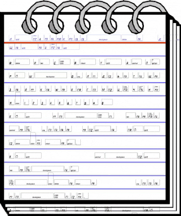 KeyFontRussian-Light Regular animated font preview