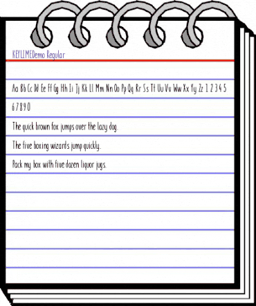 KEY LIME Demo Regular animated font preview KEY LIME Demo Regular animated font preview