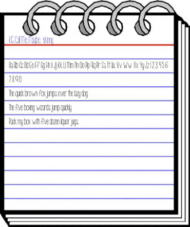 KG Call Me Maybe -skinny Regular animated font preview