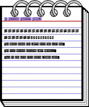 KG Defying Gravity Bounce Regular animated font preview KG Defying Gravity Bounce Regular animated font preview