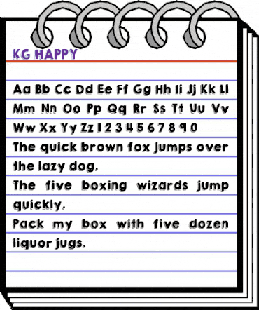 KG HAPPY Regular animated font preview KG HAPPY Regular animated font preview