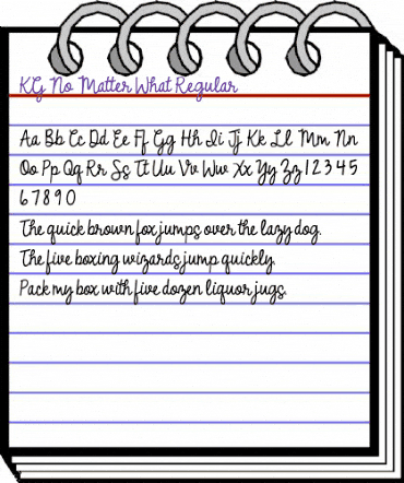 KG No Matter What Regular animated font preview KG No Matter What Regular animated font preview