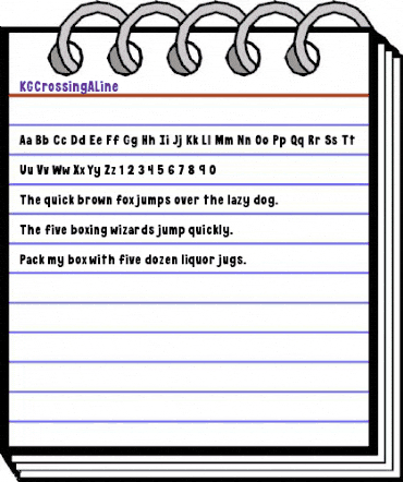 KG Crossing A Line Regular animated font preview KG Crossing A Line Regular animated font preview