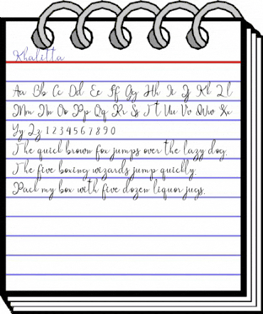 Khalitta Regular animated font preview Khalitta Regular animated font preview