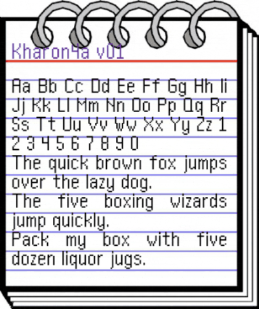 Kharon4a_v01 Regular animated font preview