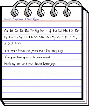 Kiana Regular animated font preview Kiana Regular animated font preview