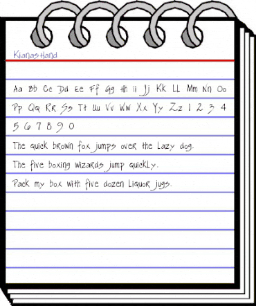 KianasHand Regular animated font preview KianasHand Regular animated font preview