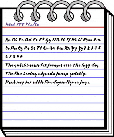 Kick ITC Italic animated font preview Kick ITC Italic animated font preview