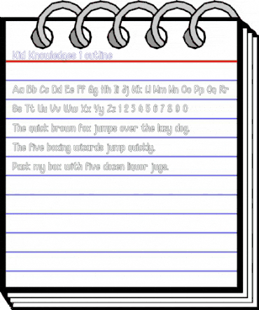 Kid Knowledges 1 outline Regular animated font preview Kid Knowledges 1 outline Regular animated font preview