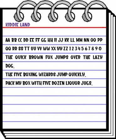 Kiddie Land Regular animated font preview Kiddie Land Regular animated font preview