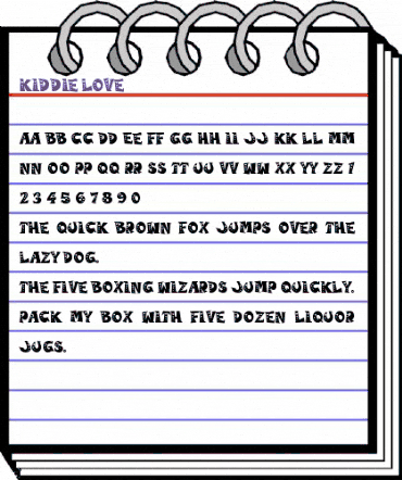 Kiddie Love Regular animated font preview Kiddie Love Regular animated font preview
