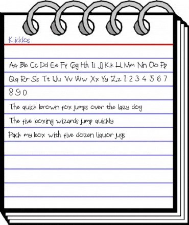 Kiddos Regular animated font preview Kiddos Regular animated font preview