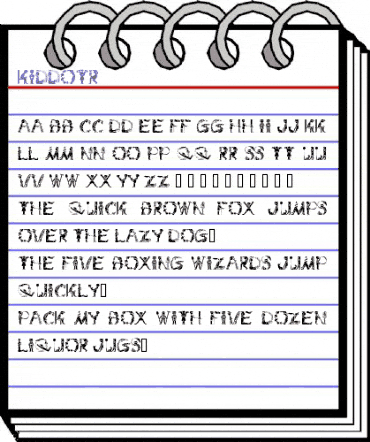 KiddoTR Regular animated font preview KiddoTR Regular animated font preview