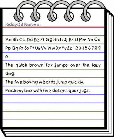 KiddyDB Normal animated font preview KiddyDB Normal animated font preview
