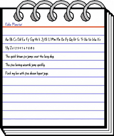 Kidie Monster Regular animated font preview Kidie Monster Regular animated font preview