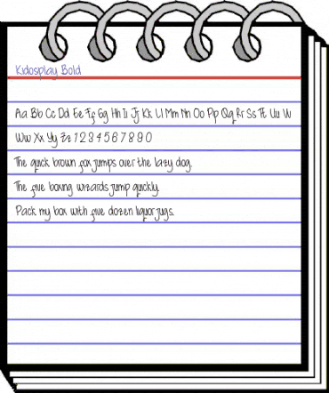 Kidosplay Bold animated font preview