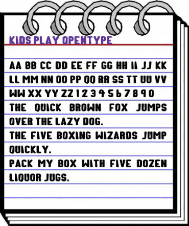 Kids Play Regular animated font preview Kids Play Regular animated font preview