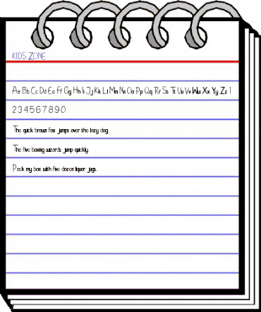 KIDS ZONE Regular animated font preview KIDS ZONE Regular animated font preview