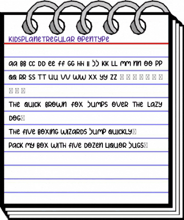 Kids Planet Regular animated font preview Kids Planet Regular animated font preview
