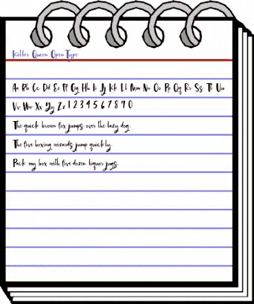 Killer Queen Regular animated font preview Killer Queen Regular animated font preview