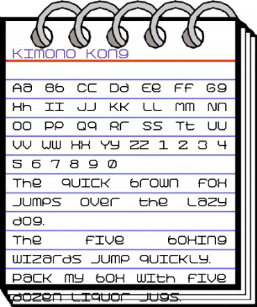 Kimono Kong Regular animated font preview Kimono Kong Regular animated font preview