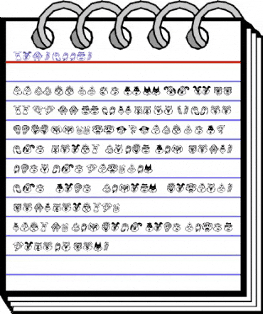 Kims Toons Regular animated font preview