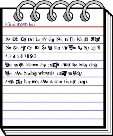 Kindergarden Regular animated font preview Kindergarden Regular animated font preview
