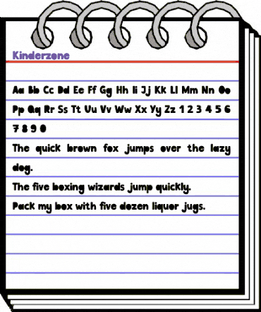 Kinderzone Regular animated font preview Kinderzone Regular animated font preview
