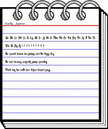 Kindly Jasmine Regular animated font preview Kindly Jasmine Regular animated font preview