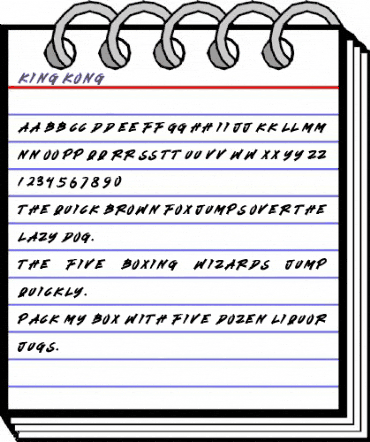 KING KONG Regular animated font preview KING KONG Regular animated font preview