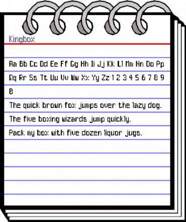 Kingbox Regular animated font preview