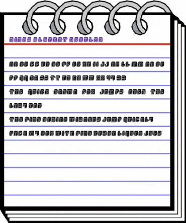 Kings Elegant Regular animated font preview