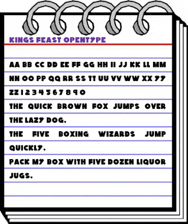 Kings Feast Regular animated font preview Kings Feast Regular animated font preview