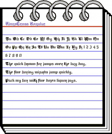 KingsCross Regular animated font preview