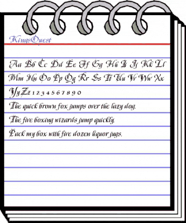 KingsQuest Regular animated font preview KingsQuest Regular animated font preview