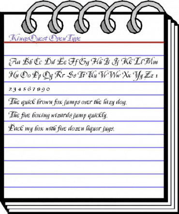 KingsQuest Regular animated font preview KingsQuest Regular animated font preview