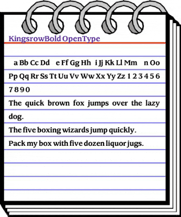 KingsrowBold Regular animated font preview KingsrowBold Regular animated font preview