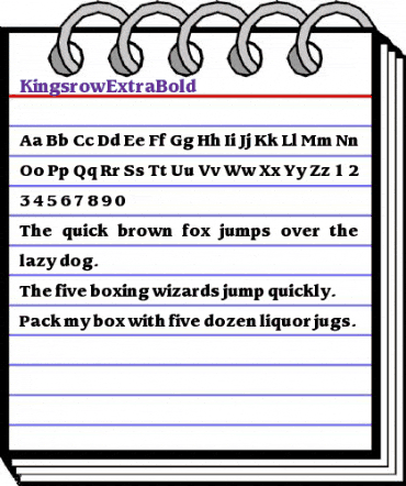 KingsrowExtraBold Roman animated font preview KingsrowExtraBold Roman animated font preview