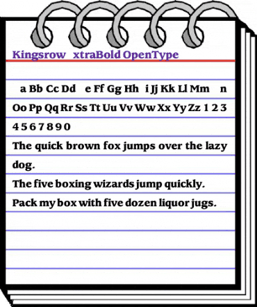 KingsrowExtraBold Regular animated font preview KingsrowExtraBold Regular animated font preview