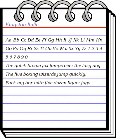 Kingston Italic animated font preview Kingston Italic animated font preview