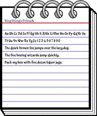 Kingthings Petrock Regular animated font preview Kingthings Petrock Regular animated font preview