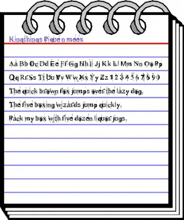 Kingthings Pique'n'meex Regular animated font preview Kingthings Pique'n'meex Regular animated font preview