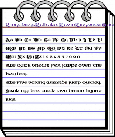 Kingthings Kelltika Uncials animated font preview Kingthings Kelltika Uncials animated font preview