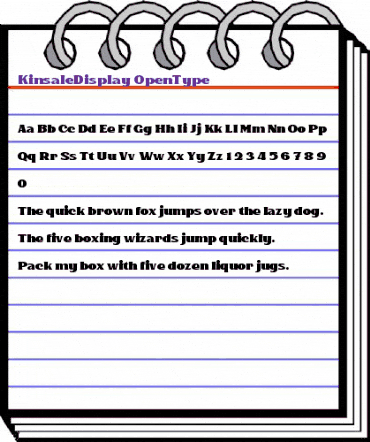 Kinsale Display Regular animated font preview Kinsale Display Regular animated font preview