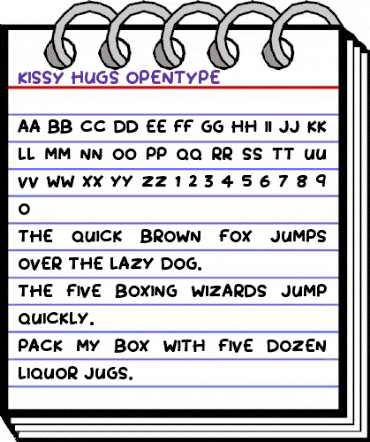 Kissy Hugs Regular animated font preview Kissy Hugs Regular animated font preview