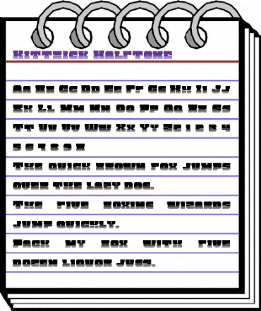 Kittrick Halftone Regular animated font preview Kittrick Halftone Regular animated font preview